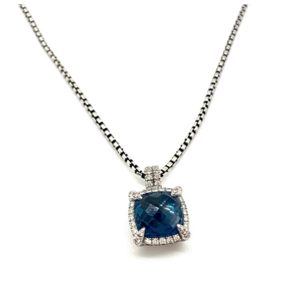 David Yurman Necklace Blue Topaz